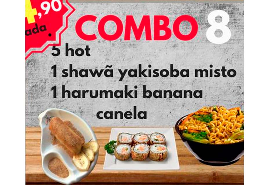 COMBO 8 harumaki ebi
